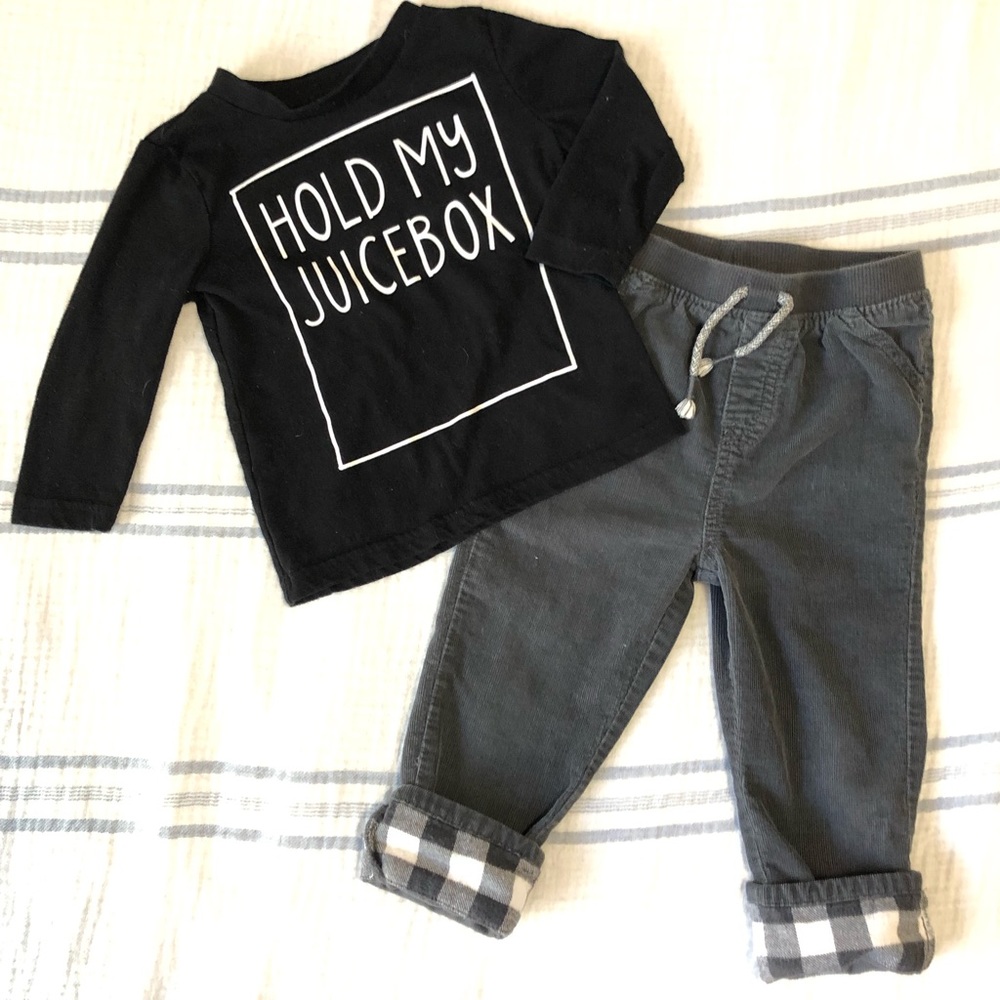 24 Month Boys Fall Bundle - Pants & Long Sleeve